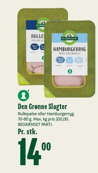 Min Købmand Den grønne slagter tilbud