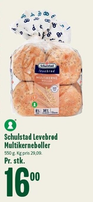 Min Købmand Schulstad levebrød multikerneboller tilbud