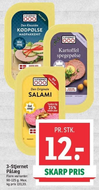 SPAR 3-Stjernet Pålæg tilbud