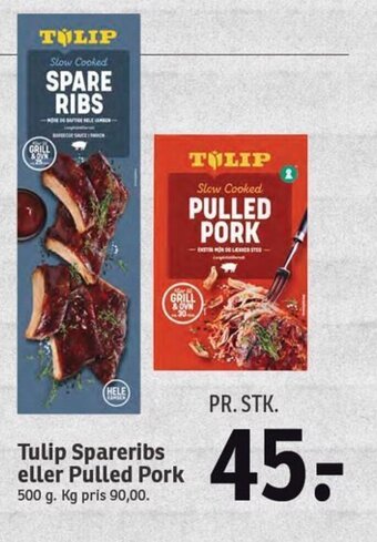 Tulip Spareribs eller Pulled Pork