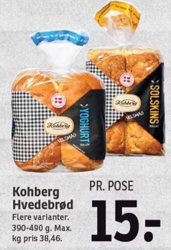 SPAR Kohberg Hvedebrød tilbud