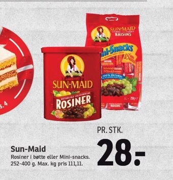 SPAR Sun-Maid tilbud