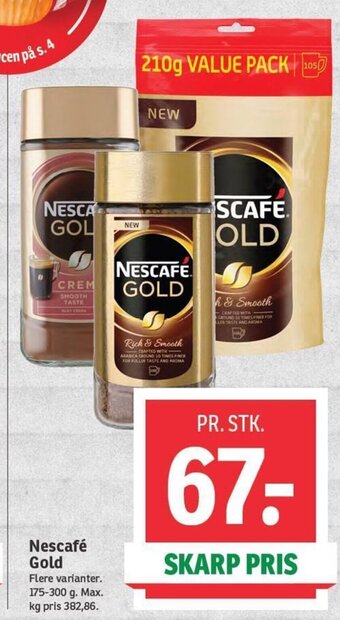SPAR Nescafé Gold tilbud