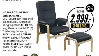 My Home Helnæs Otium Stol Med Skammel tilbud
