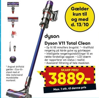 Bilka Dyson V11 Total Clean tilbud