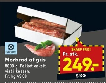 Bilka Mørbrad af gris tilbud