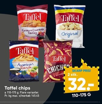 Bilka Taffel Chips tilbud