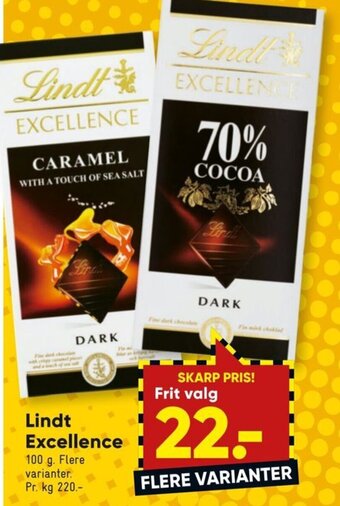 Bilka LIndt Excellence tilbud