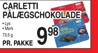 ABC Lavpris Carletti pålægschokolade tilbud