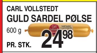Guld sardel pølse