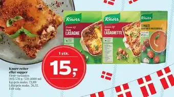 Dagli'Brugsen Knorr retter eller supper tilbud
