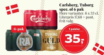 Dagli'Brugsen Carlsberg, tuborg spec. øl 6 pak tilbud