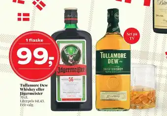 Dagli'Brugsen Tullamore dew whiskey eller jägermeister tilbud