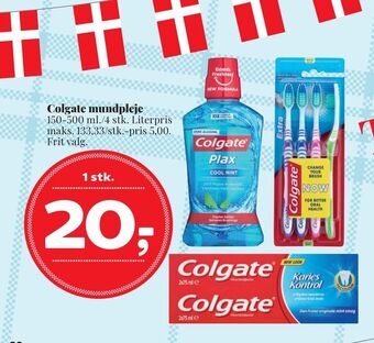 Dagli'Brugsen Colgate mundpleje tilbud