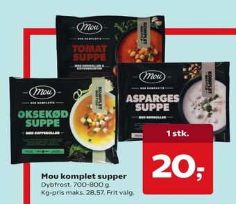 Dagli'Brugsen Mou komplet supper tilbud