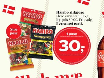 Dagli'Brugsen Haribo slikpose tilbud