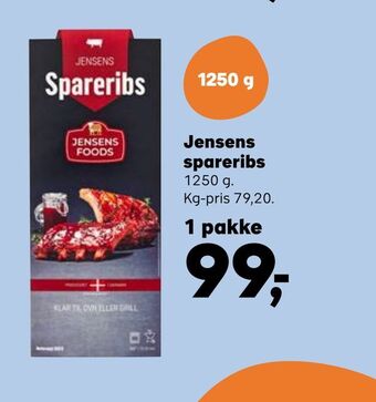 Kvickly Jensens spareribs tilbud