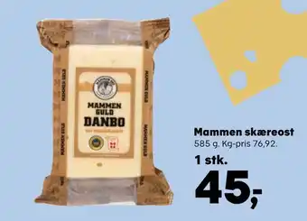 Kvickly Mammen skæreost tilbud