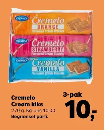 Kvickly Cremelo cream kiks tilbud