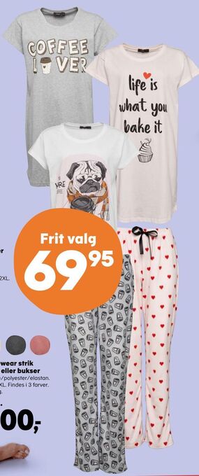 Kvickly Big-t eller fleece bukser tilbud