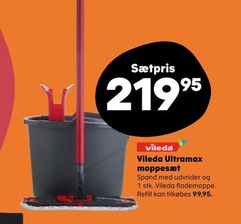 Kvickly Vileda ultramax moppesæt tilbud