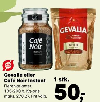 SuperBrugsen Gevalia eller café noir instant tilbud