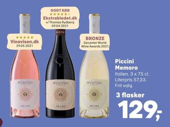 SuperBrugsen Piccini memoro tilbud