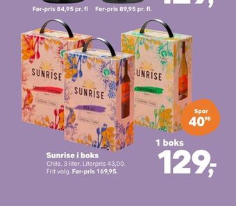 SuperBrugsen Sunrise i boks tilbud