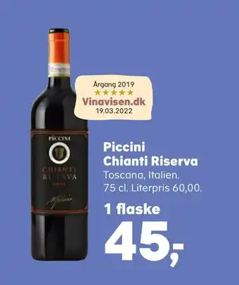 SuperBrugsen Piccini chianti riserva tilbud