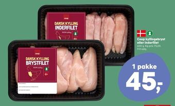 SuperBrugsen Coop kyllingebryst eller inderfilet tilbud