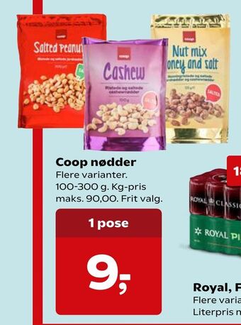 SuperBrugsen Coop nødder tilbud