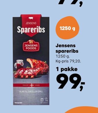 SuperBrugsen Jensens spareribs tilbud