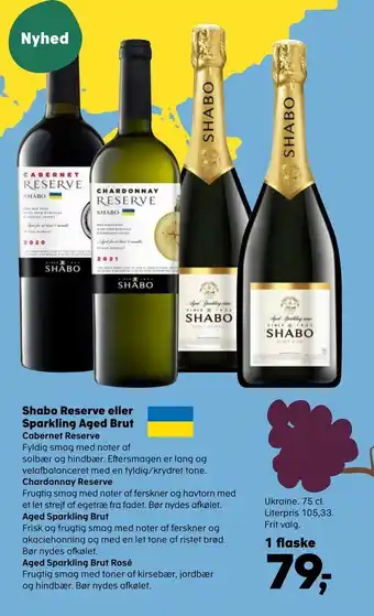 SuperBrugsen Shabo reserve eller sparkling aged brut tilbud