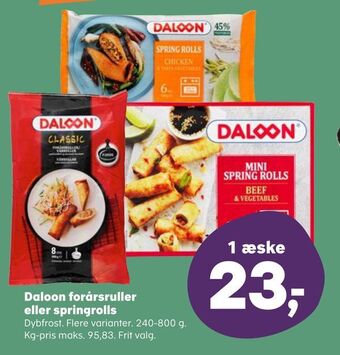 SuperBrugsen Daloon forårsruller eller springrolls tilbud