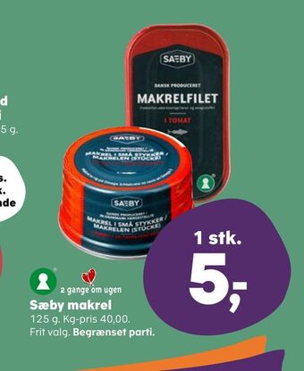 SuperBrugsen Sæby makrel tilbud