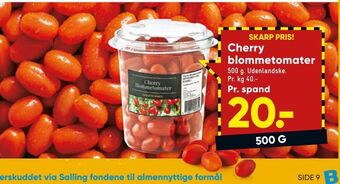 Bilka Cherry blommetomater tilbud