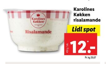 Lidl Karolines køkken risalamande tilbud