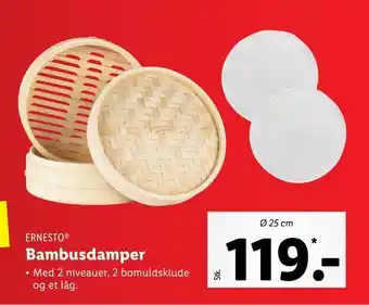Lidl Bambusdamper tilbud