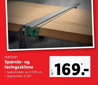 Lidl Spænde- og føringsskinne tilbud