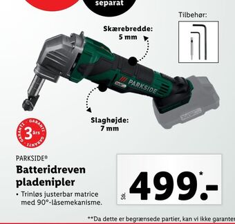 Lidl Batteridreven pladenipler tilbud