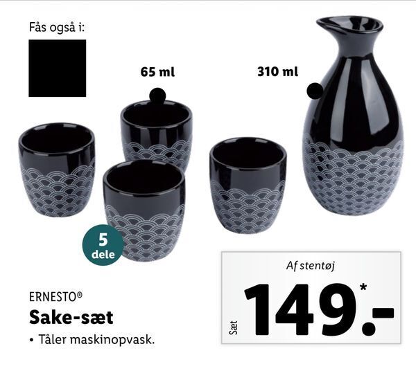 Sakesæt tilbud hos Lidl