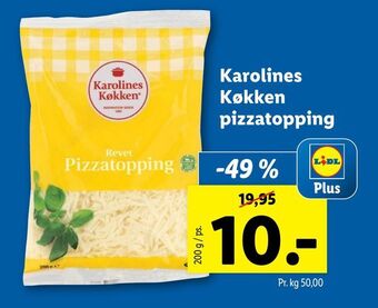 Lidl Karolines køkken pizzatopping tilbud