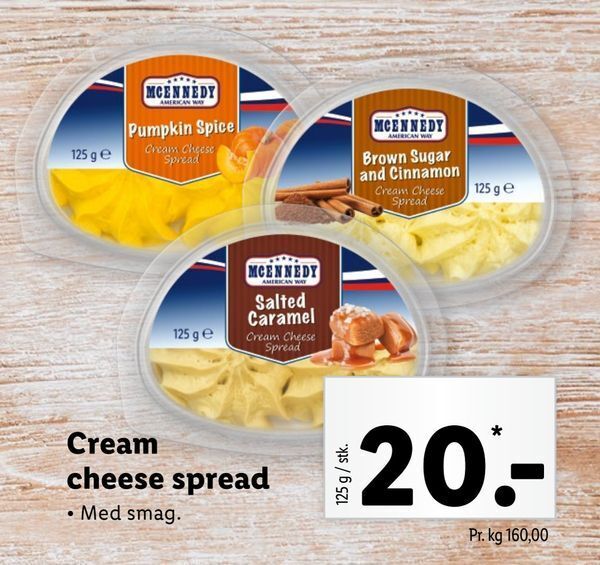 Cream cheese spread tilbud hos Lidl