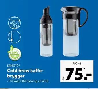 Cold brew kaffe brygger