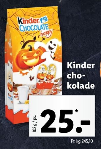 Lidl Kinder chokolade tilbud