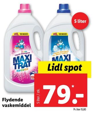 Lidl Flydende vaskemiddel tilbud