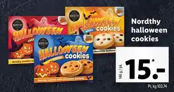 Lidl Nordthy halloween cookies tilbud