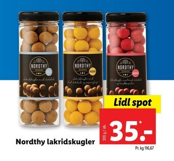 Lidl Nordthy lakridskugler tilbud