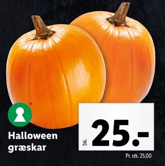 Lidl Halloween græskar tilbud