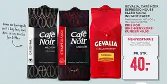 MENY Gevalia, café noir, espresso house eller karat instant kaffe tilbud
